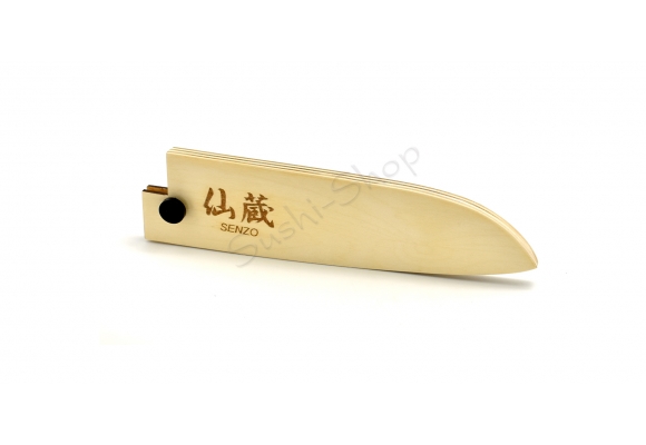 Pochwa drewniana "Saya" na nóż Senzo Santoku - 180 mm